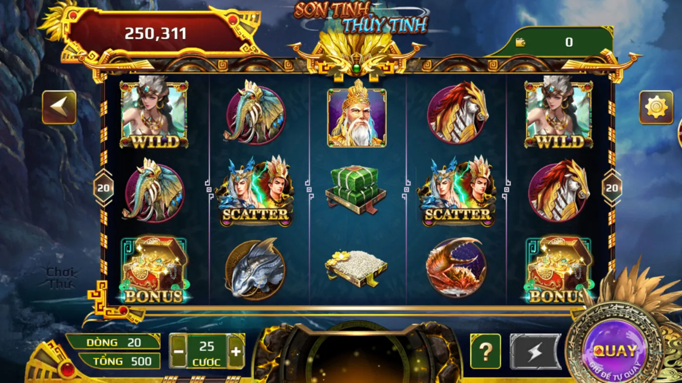Sơn Tinh Thủy Tinh Hitclub: Trải Nghiệm Slot Dân Gian Đầy Kịch Tính