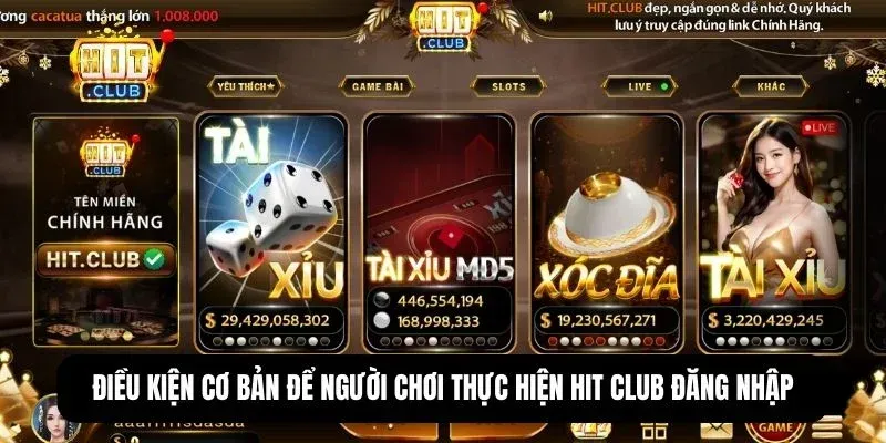 Hit Club đăng nhập