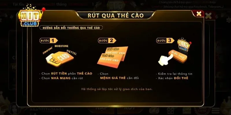 R&uacute;t tiền Hitclub